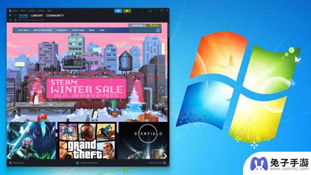 Steam终止支持提醒：Windows 7用户需做出决策