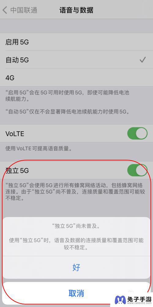 苹果手机怎么设置5g sa网络