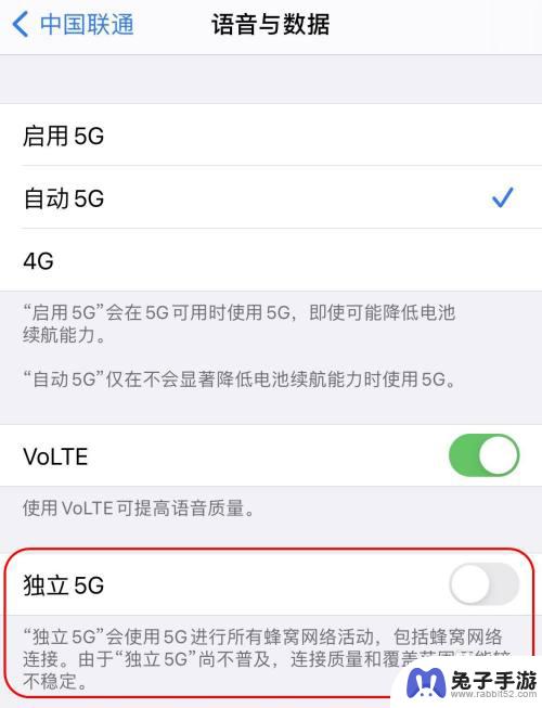 苹果手机怎么设置5g sa网络