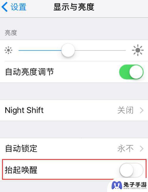 苹果x手机抬亮怎么设置